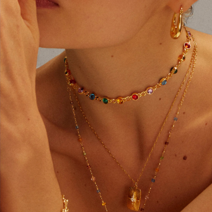 INFINITY CHOCKER NECKLACE